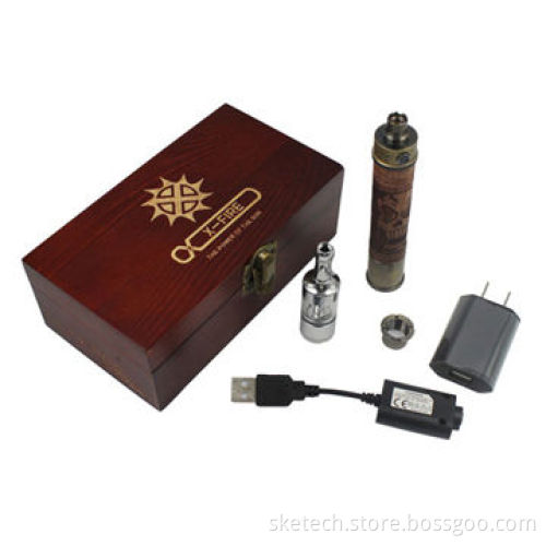 Favorites compare wooden stalks X-fire battery wooden e cig mod E-fire kit